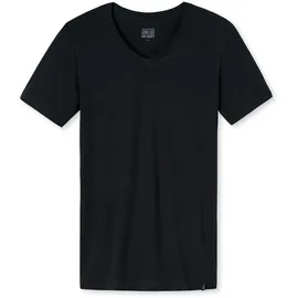 SCHIESSER Long Life Soft V-Ausschnitt schwarz M