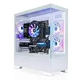 SYSTEMTREFF Gaming PC weiß AMD Ryzen 7 5800X 8x4.7GHz | Nvidia RTX 5060 8GB DX12 | 1TB M.2 NVMe | 32GB DDR4 RAM | Windows 11 | WLAN Desktop Computer Rechner für Gamer, Zocker & Streamer