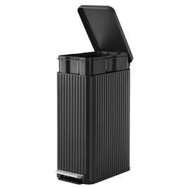 Songmics Mülleimer Küche 50 l Schwarz