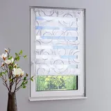 GARESA Doppelrollo Swing 80 x 150 cm grau/weiß