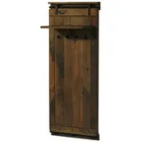 MASSIVMOEBEL24.DE Wandgarderobe Mango 59 x 32 x 145 cm Braun