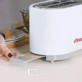 Ufesa TT7385 Toaster Grau/Rot/Weiß