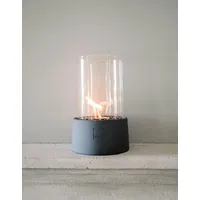 Leeff Stonefire Tischkamin -Ethanol Tischfeuer Rund Grau 29 cm