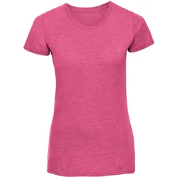 Russell Ladies HD T Damen T-Shirt extra langer Schnitt R-165F-0 Sublimationsdruck geeignet, pink marl, XL