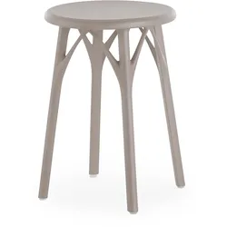 Kartell A.I. Hocker light recyceltes Material - Grau