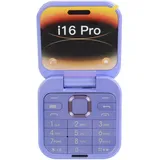 2G Klapphandy für Senioren, 2 SIM-Karten, Kleines Display, Faltbares Handy mit LED-Taschenlampe, Rückkamera, FM-Radio für Studenten, Senioren (Purple)