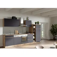 Held Küchenzeile Turin 330 cm Grau