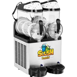 Slush-Maschine - 2 x 10 l - LED - Royal Catering RCSL 2/10