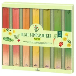 Moses Blatt & Blüte - Bunte Gemüsestecker 8er Set