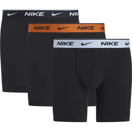 Nike Boxershorts unifarben blau/schwarz L 3er Pack