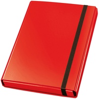 VELOFLEX 4443321 - Sammelbox Velocolor, DIN A4, mit Gummizug, Heftbox aus Karton, rot