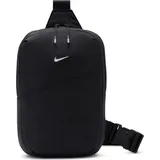 Nike Unisex Nk Aura Crossbody Umhängetasche, Black/Black/Matte Silver, One Size - Einheitsgröße