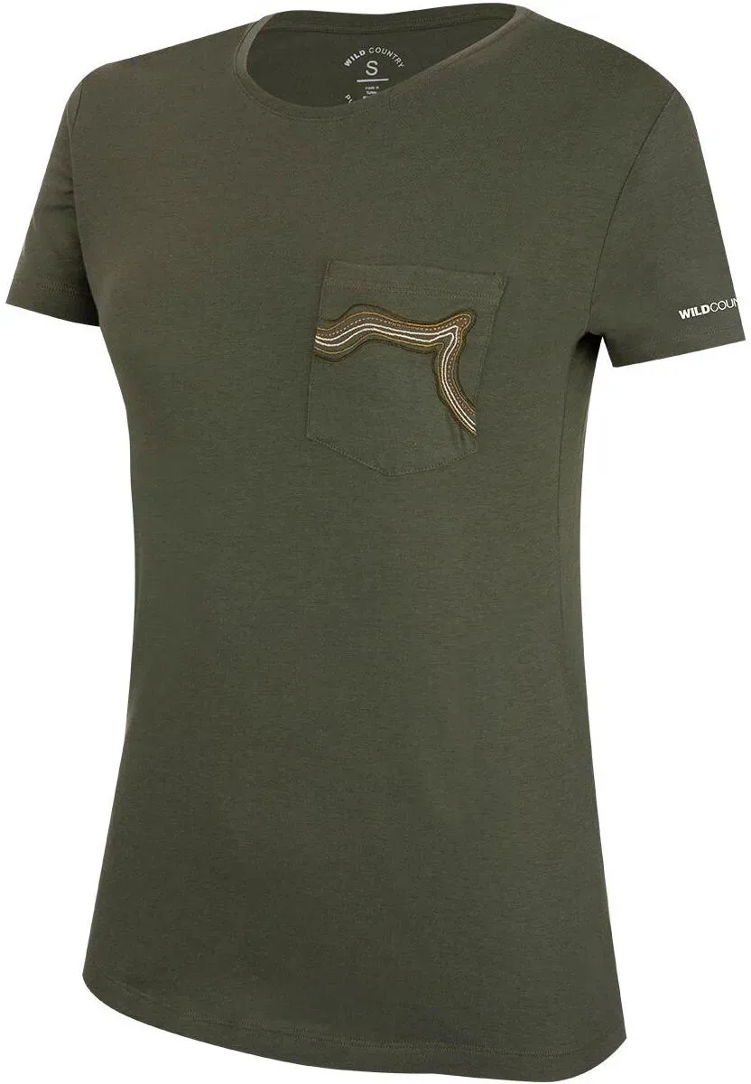 Wild Country Session W T-shirt greenspit (5270) L
