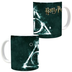 United Labels® Tasse Harry Potter Tasse – Heiligtümer des Todes Kaffeetasse 320 ml, Keramik schwarz