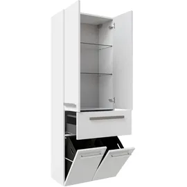 Pelipal 4005 Fokus Hochschrank 48,1 cm Lack polarweiß Spanplatte