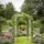 Relaxdays Rosenpavillon 206 x 290 cm Weiß/Silber