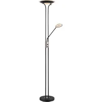 GLOBO LIGHTING LED Stehlampe "TAMIKA", schwarz Glas verchromt