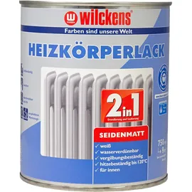 Wilckens Heizkörperlack 2in1 Weiß seidenmatt 0,75 l