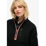 Superdry OUTDOOR HALF ZIP FLEECE Schwarz L
