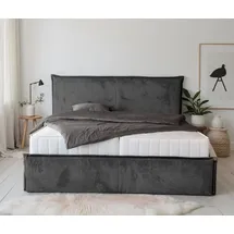 Collection AB Polsterbett COLLECTION AB "Marla erhältlich in der Breite 180x200cm, mit Cordstoff bezogen", anthrazit, B:207cm H:118cm L:215cm, Betten, Polsterbett, wahlweise mit Lattenrost und King-Matratze (28cm)