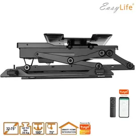 Easy Life EasyLife TV Deckenhalter Smart Home elektrisch drehbar und schwenkbar 32 bis 75 Zoll VESA 600x400 Schwarz