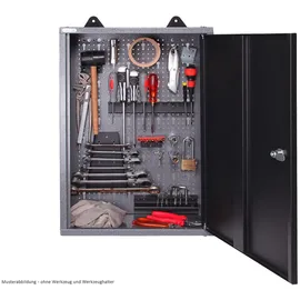 Ondis24 Hängeschrank Metall 42 cm schwarz abschließbar