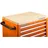 BAHCO Werkstattwagen Holz 40 mm x 500 mm x 1012 mm braun