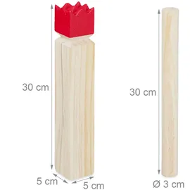 Relaxdays Kubb Wikingerspieln aus Kieferholz