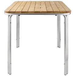 Bolero quadratischer Tisch Eschenholz 4 Beine 70cm