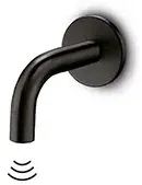 JEE-O slimline elektronische Wand-Waschtischarmatur kurz, struktur schwarz, 800-1543 800-1543