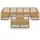 vidaXL 10-tlg. Garten-Lounge-Set Massivholz Kiefer