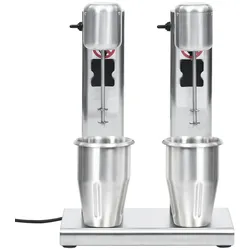 vidaXL Milchshake-Mixer mit zwei Bechern Edelstahl 2 L