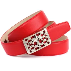 Ledergürtel ANTHONI CROWN, Damen, Gr. 100, rot, Leder, unifarben, elegant,feminin,klassisch,modisch, Gürtel, Schließe mit Lilien-Motiv