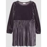 S.Oliver Samtkleid mit plissiertem Rock Flieder 134 - 134