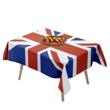 Union Jack-Tischdecke, Union Jack-Tischdecke, Tischdecke mit Flaggenaufdruck, für britische und britische Veranstaltungen