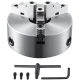 Vevor Drehbankfutter K11-200 200mm Dreibackenfutter HT300-Material 3 Backenfutter Spannbereich 4–200mm 3-Backen, 20Cr, ≥53HRC φ65mm Bohrung Spannfutter Drechselbank Selbstzentrierend