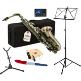 Classic Cantabile AS-450 Antique Yellow Altsaxophon Set
