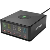 BLITZWOLF 868H Desktop USB Ladegerät, 2x USB-A + 3x USB-C , QC 3.0, 160W, schwarz
