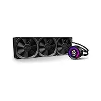 NZXT Kraken Z73 360 mm - RL-KRZ73-01 - AIO RGB CPU Liquid Cooler - Customizable LCD Display - Improved Pump - Powered by CAM V4 - RGB Connector - Aer P 120 mm Radiator Fans (3 Included)