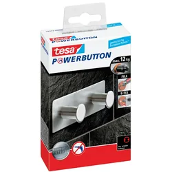 tesa Powerbutton® Doppelhaken Classic Blister