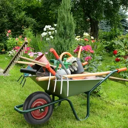 Relaxdays Schubkarrenrad 4.80 4.00-8, Vollgummi, Stahlfelge, mit Achse, Ersatzrad Schubkarre, pannensicher, schwarz/rot