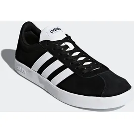 adidas VL Court 2.0 Suede Core Black / Cloud White / Bright White 44