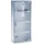 Hti-Living Medizinschrank verschließbar Edelstahl/Glas
