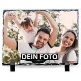 Eurofoto Schiefertafel mit Foto (20x15) Hochformat - Schieferplatte personalisiert - Tafel aus Schiefer mit eigenem Bild