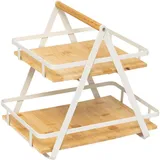 5Five regal "ordera" 2 ebenen mit bambushenkel