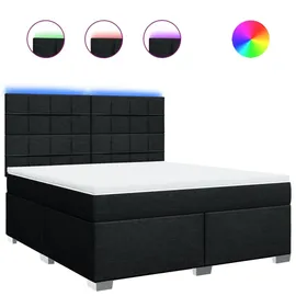 vidaXL Boxspringbett 180 x 200 cm Schwarz