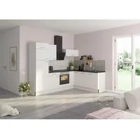 OPTIFIT Winkelküche L-Form 270 cm Weiß