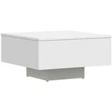 furnicato Couchtisch Weiß 60x60x31,5 cm Holzwerkstoff