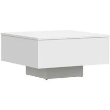 furnicato Couchtisch Weiß 60x60x31,5 cm Holzwerkstoff