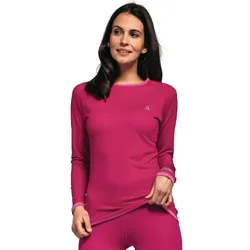 Schöffel Funktionsunterwäsche Langarmshirt Merino Sport (schnelltrocknend) pink Damen